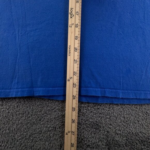 Nike Small Athletic Cut Blue Short Sleeve T Shirt Cotton Pullover Adult W/ Logo - Picture 3 of 13